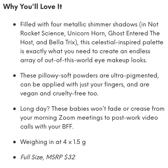 Space Case Cosmetics Custom Eyeshadow Palette - Picture 2 of 3